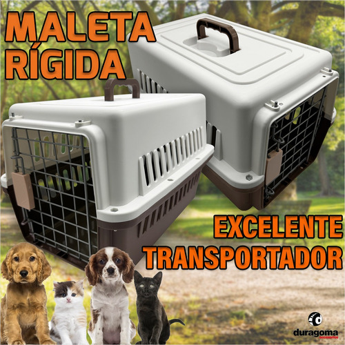 Imagen 4 de 6 de Maleta Transportadora Rigida Canil Mascotas Perro Gato