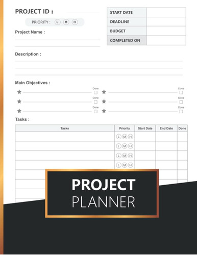 Libro: Project Planner: Project Management Workbook With Che