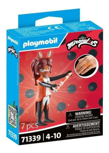 Figura Armable Playmobil Miraculous Rena Roja 7 Piezas 3+