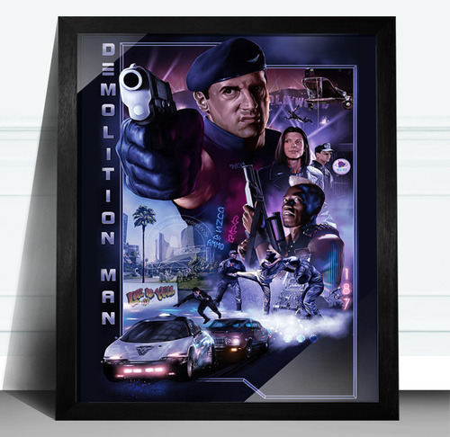 Cuadros El Demoledor Stallone Snipes Bullock 30x40 Cm Modelo 1