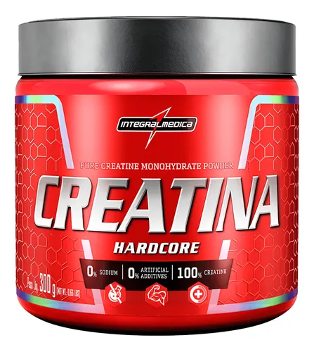Creatina Hardcore 100% Pura 300g IntegralMédica