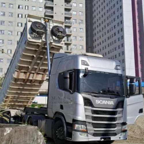 Scania R450 6x2 Ano 2020 Único Dono C/ Caçamba 25m Ano