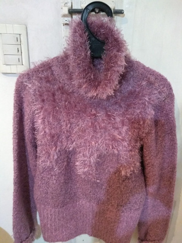 Sweter De Astrakalina  Con Cuello Polera, Talle 2, Nuevo