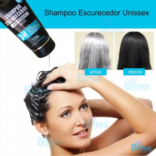 10 Shampoo Escurecedor Via Charm 3 Em 1 Escurece Revenda