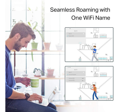Router Access Point Wifi Mesh Ac1200 Deco M4 Pack 3 1200mbp