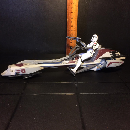 Star Wars Clone Trooper Speeder Bike Recon 2008 Hasbro 
