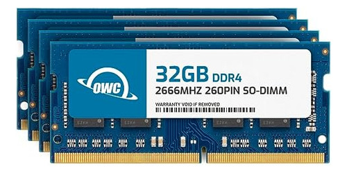 Owc 128gb (4x32gb) Ddr4 2666mhz Pc4-21300 Cl19 2rx8 So-dimm