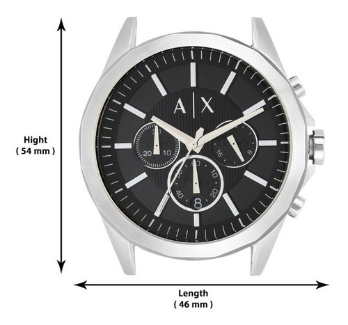Reloj Hombre Armani Exchange Drexler Chrono De Acero