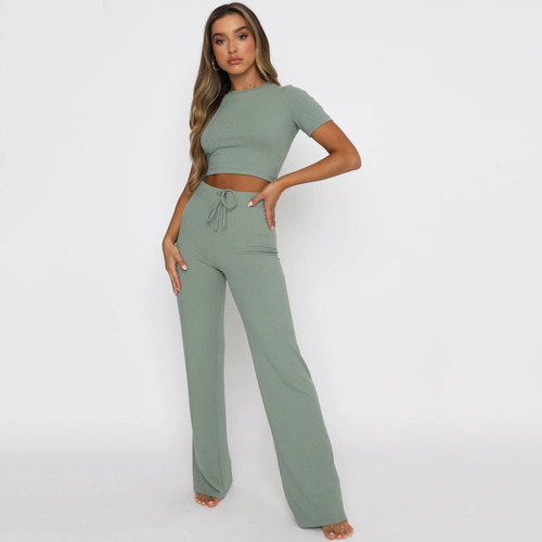 Mz Conjunto Casual De Moda For Mujer En Color Liso