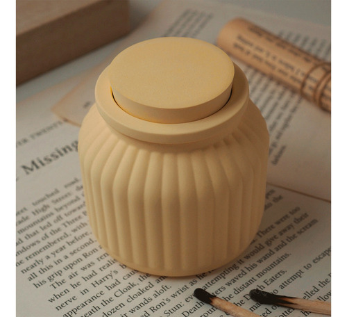 Molde De Silicone Pote Com Tampa Modelo 10
