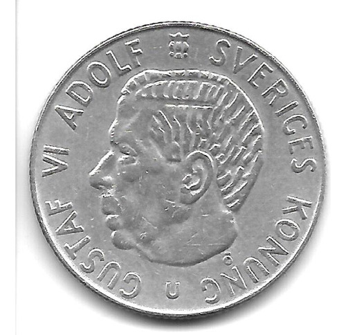 Suecia Moneda De 1 Corona De Plata Año 1965 Km 826 - Xf