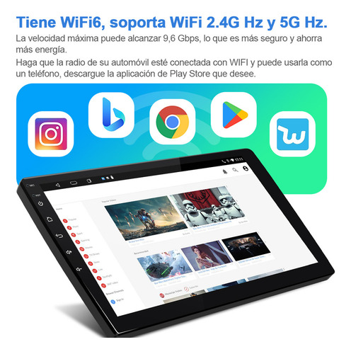Estéreo Carplay 2+32gb Para Toyota Camry 2012-2014 Gps Wifi