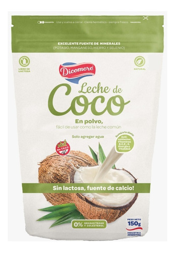 Leche De Coco En Polvo  Dicomere 150g