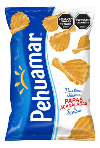 Papas Fritas Pehuamar Acanaladas 135 Gr Picadas Cumpleaños Snack