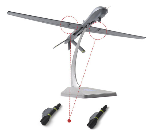 Modelo De Avión Metálico Mq-1b Predator Drone 1/72