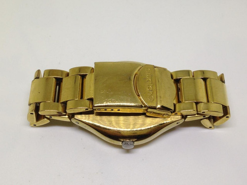 Relógio De Pulso Swatch Dourado Feminino Webclock U09840