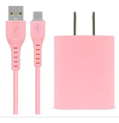 Cargador Brobotix Cable Usb A Tipo C Pink Carga Rapida Origi