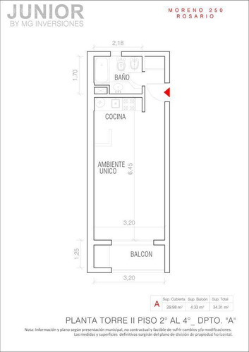 Imagen 12 de 12 de Departamento De 1 Dormitorio En Venta En Rosario