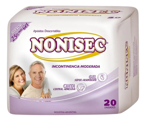 100 Nonisec Apositos Para Adultos Incontinencia Moderada