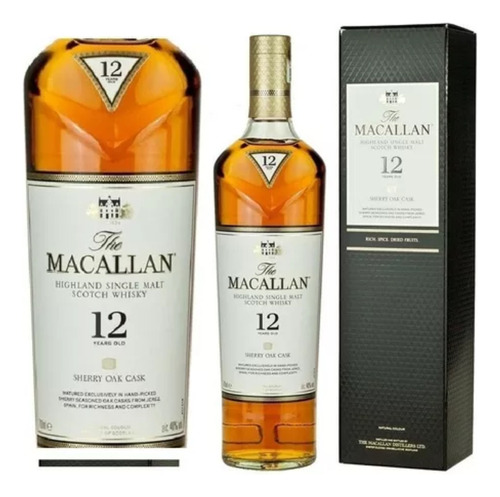 Whisky The Macallan Sherry Oak 12 Años X700cc