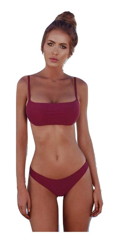 Para mujeres cintura alta Tankini Traje De Baño conjunto Bikini Push up Brasier con Relleno Traje de Baño