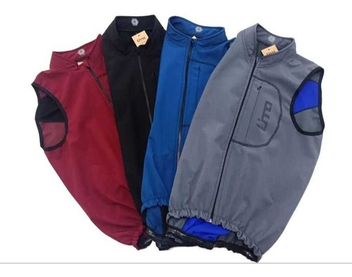 Chaleco Soft Shell Impermeable Ciclismo Bolsillo Colores 