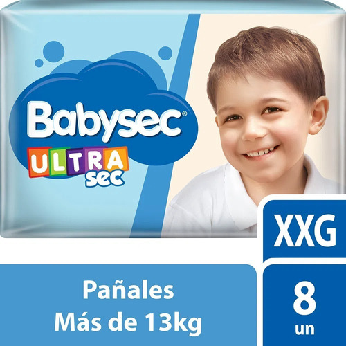 Pañales Babysec Ultrasec Estandar Xxg 8u Pack 6 Unid