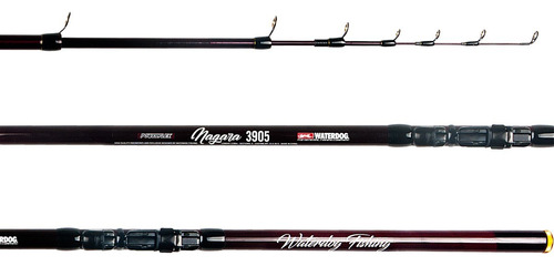 Caña De Pesca Waterdog Nagara 3.90m Pejerrey Telescópica Color Negro