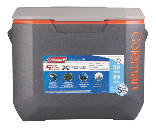 Caixa Térmica C/ Rodas Coleman 50qt Xtreme 47,3 Litros