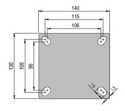 Imagem 3 de 3 de Roda Rodízio Giratório Para Carreta Lancha Jet 8x2 Até 900kg