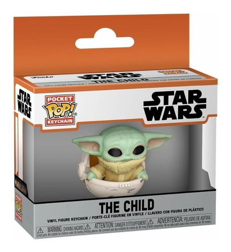 Imagen 2 de 2 de Funko Pop Llavero The Child Baby Yoda Mandalorian Star Wars