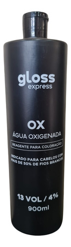 Água Oxigenada Gloss Express Profissional Ox 13 Vol 900ml Sem Tom