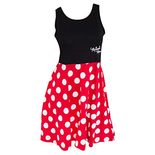 Vestido De Cosplay De Minnie Mouse De Adulto/junior Lun...