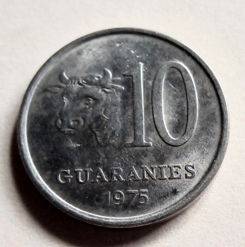 Moneda De 10 Guaraníes Del Año 1975-gral.garay  Cómo Nueva 