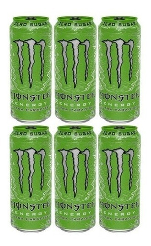 Energetico Monster Energy Fardo Com 6 Latas De 473ml Sabores Monster Energy Drink Ultra Paradise