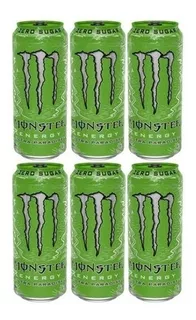 Energetico Monster Energy Fardo Com 6 Latas De 473ml Sabores Monster Energy Drink Ultra Paradise