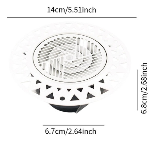 Grelha De Ventilação Circular De Fácil Limpeza, Estilo A