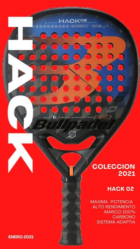 Imagen 2 de 4 de Palas De Pádel Bullpadel Vertex Hack 2021 Potencia Y Control