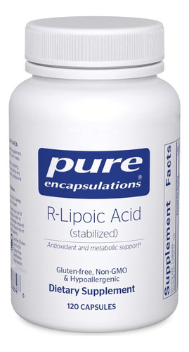Ácido R-lipoico Pure Encapsulations 120 Cápsulas
