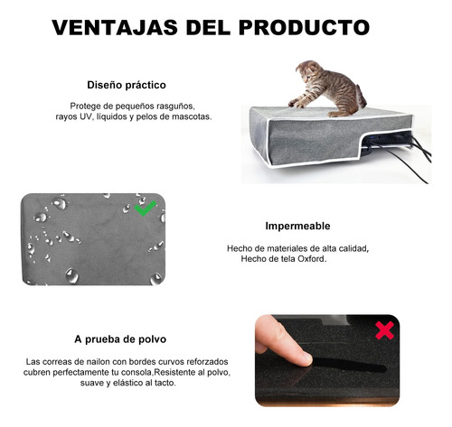 Cubre Polvo Impermeable Para Consola Ps5 Funda Horizontal