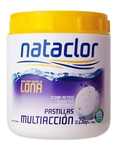 Pastillas Multiacción Para Piletas De Lona Nataclor X 250grs