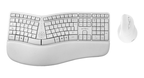 Combo Acteck  2 En 1 Teclado Ergonomico  Mouse Vertical 2.4