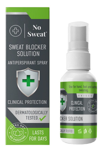 No Sweat Spray Antitranspirante 50ml Para Exceso Sudoración