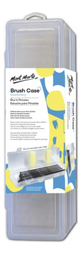 Estuche Plastico P/ Pinceles Brush Case Discovery Mont Marte