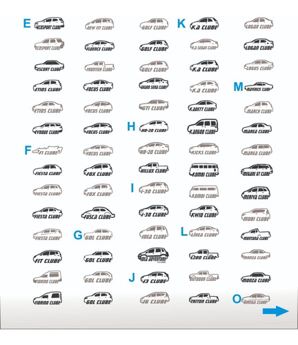 2 Adesivos Decorativos Parabrisa Vw Saveiro Clube - Ceg3