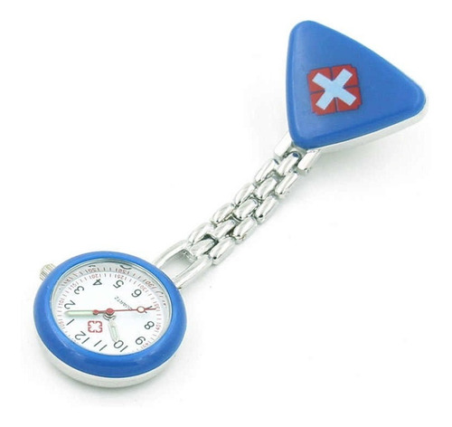Reloj Colgante Con Clip Cruz Roja Para Enfermero/a Colores