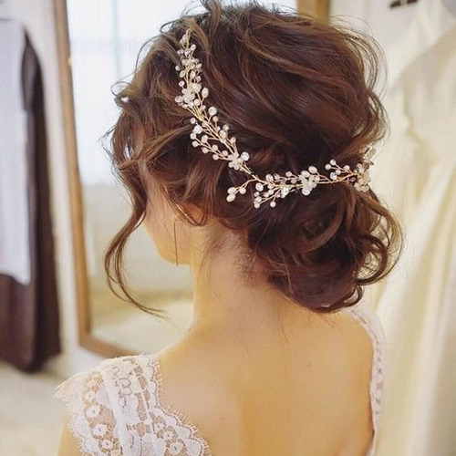 Acessório de penteado de noiva, bandana de noiva, 0,5 metros