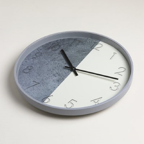Reloj De Pared Midtown White & Gray