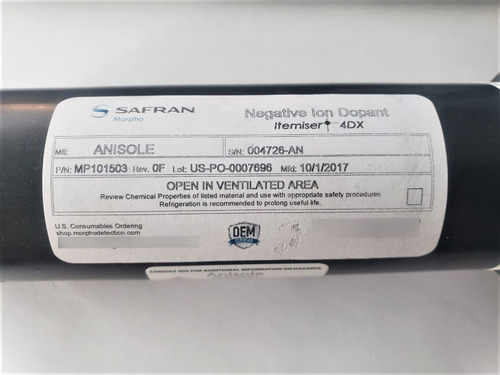 Safran Mp101503 G-cal Anisole Dopant Negative Itemiser 4dx