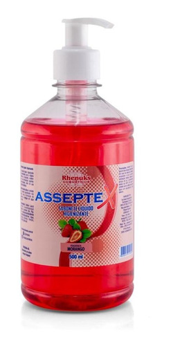 Imagem 1 de 1 de Sabonete Líquido Asseptex Morango Rhenuks Atacado -36 Un